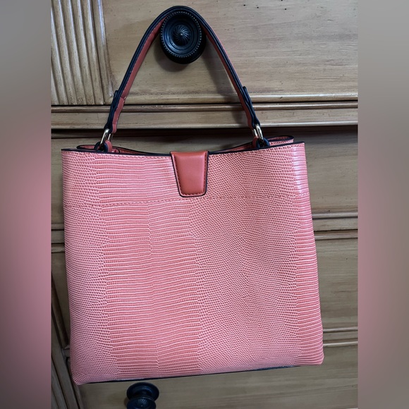 Jen & Co vegan leather peach purse nwot condition flawless - Picture 10 of 12